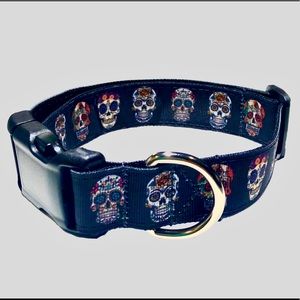 Sugar Skull Dog Collar